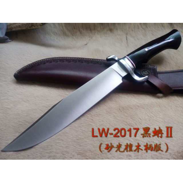 LW利威2017黑蚺Ⅱ檀木柄直刀