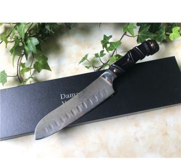 日本进口VG10钢67层大马士革7寸厨师刀